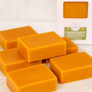Natural Turmeric Soap, Shea Butter Bar Soap, Honey and Ginger Soap, Free Shipping Moisturizing Frankincense Soap for Dark Spot and Acne