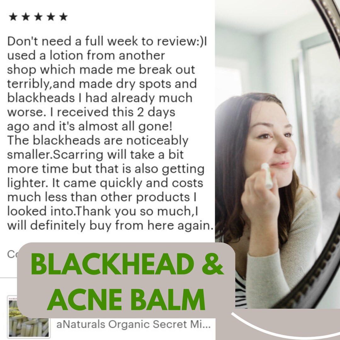 Organic Blackheads and Acne Scar Remover With Turmeric and Helichrysum