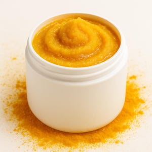 Turmeric Sugar Scrub Face & Body | Brightening Exfoliating Scrub | Natural Skincare Gift for Glowing Skin