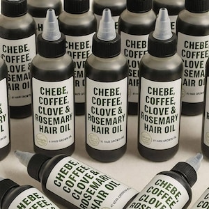 Chebe Clove Rosemary Hair Growth Oil, Ayurvedic Herbal Oil,  Natural Hair Oil Blend, Handmade Herbal Infused Oil, Nourishing 4oz Bottle