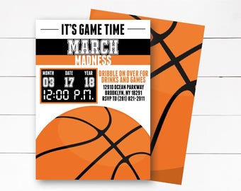 March Madness Invite Etsy