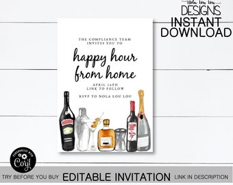 10 Happy Hour Invite Template