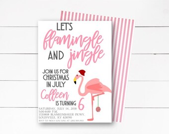 Let/'s Jingle y puente de Navidad flamingle flamencos Divertido Regalo De Navidad engañosos superior