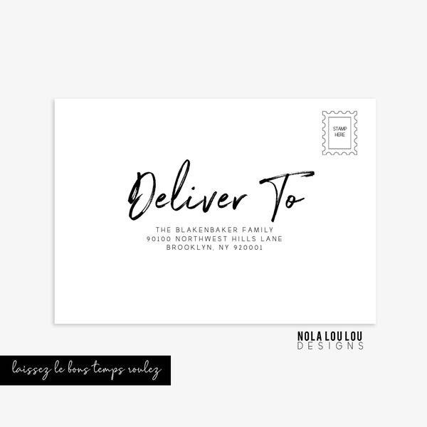 A7 Envelope Address Printing Service, Envelope Printing Return Address and Recipients, Guest Address Printing,Add-On, Envelope Printing