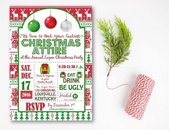 tacky christmas party