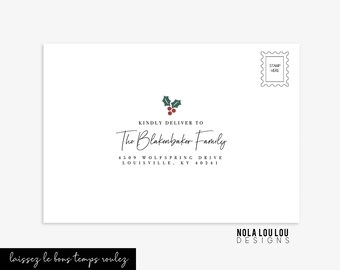 A7 Envelope Address Printing Service: Return & Recipient Addresses