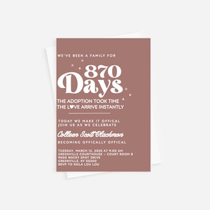 Offical Gotcha Day Invitation, Adoption Day Invitation, Gotcha Day, Courthouse Celebration, Baby Shower Invitation, Gender Neutral, Ceremony