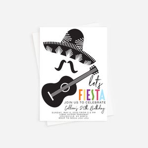 Corjl Fiesta Birthday Invitation, Cinco de Mayo Invitation, Mexican Theme Party, Mexican Papel Picado Birthday Invite INSTANT DOWNLOAD