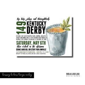 Kentucky Derby |Horse Racing Invite | Kentucky Derby Invitation | Derby Party Invitation | Jockey Invitation | Preppy Invite | Derby Party