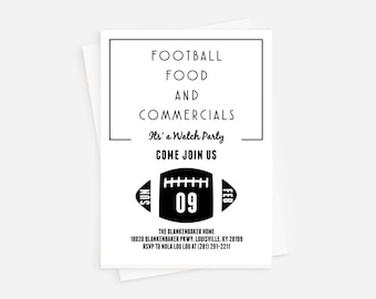 Football Watch Party Invitation: Game Time Tailgate (Instant Download)