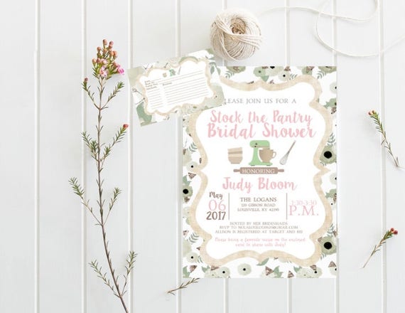 Items Similar To Bridal Shower Invitation Couples Shower