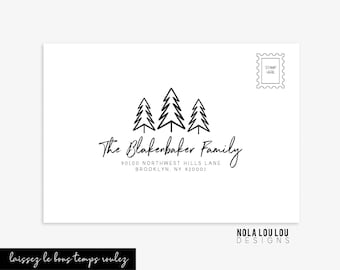A7 Envelope Address Printing Service: Recipient & Return Address