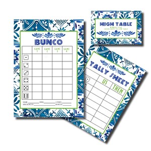Fiesta Bunco, Cinco de Mayo Bunco, Printable Bunco, Bunco Score Sheet, Printable Bunco Cards, Score Card, Tally Sheet, Table Numbers