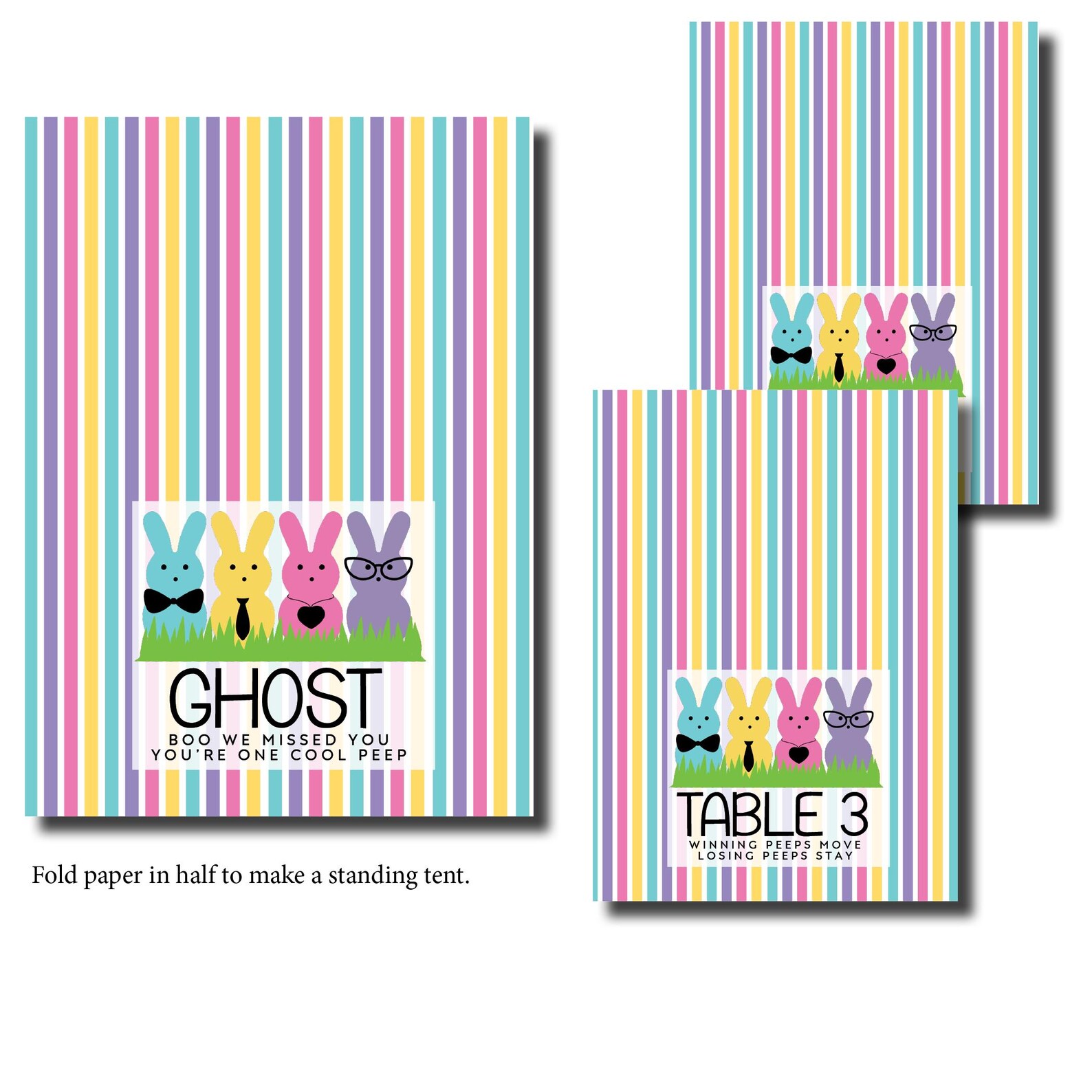 Easter Bunco Game: Spring Score Cards & Table Numbers - Etsy