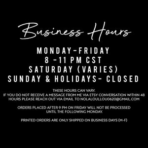 a poster advertising a business hours event