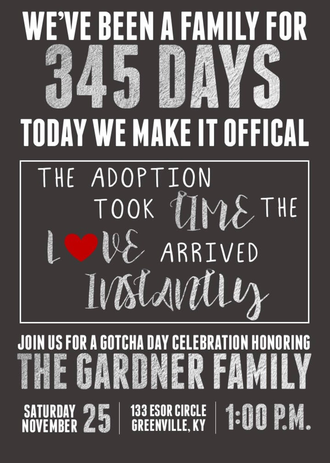 Adoption Party Adoption Party Invitation Adoption Baby | Etsy
