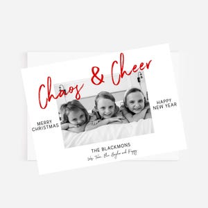 Corjl Weihnachtskarte, Familienfoto Weihnachtskarte, Moderne Weihnachtskarte, Fröhliche Weihnachtskarte, SOFORTIGER DOWNLOAD, Minimalistische Weihnachtskarte, Spaß