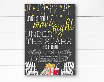 Under the Stars Invite - Etsy