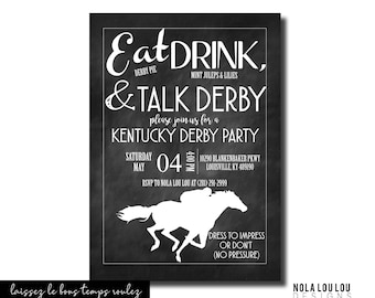 Kentucky Derby |Horse Racing Invite | Kentucky Derby Invitation | Derby Party Invitation | Jockey Invitation | Preppy Invite | Derby Party