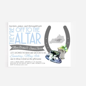 Kentucky Derby Party, Couples Shower Invitation, Kentucky Derby Invitation, Bridal Shower Invitation, Derby Theme Wedding Shower, Rehearsal