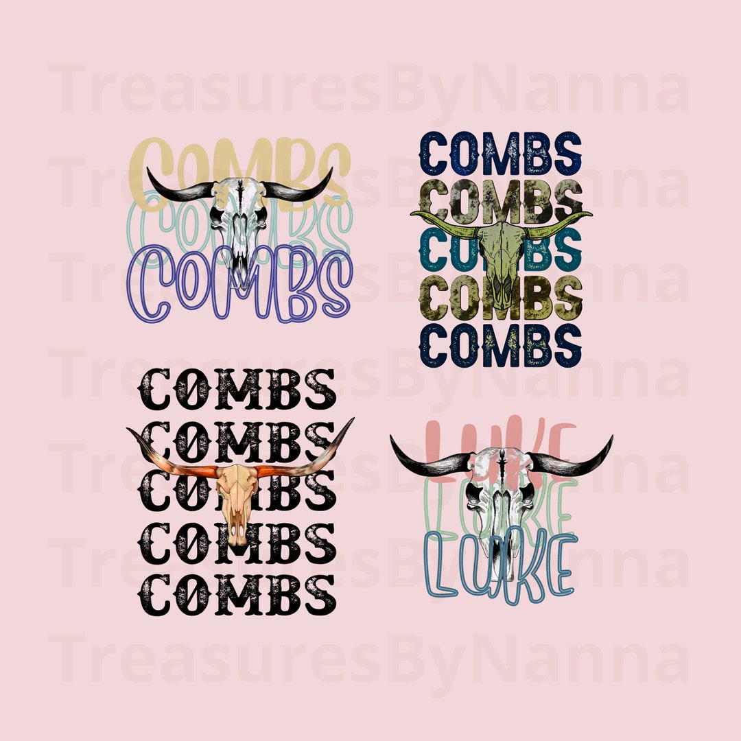 Retro Combs Bull Skull Png Vintage Luke Combs Png Country - Etsy