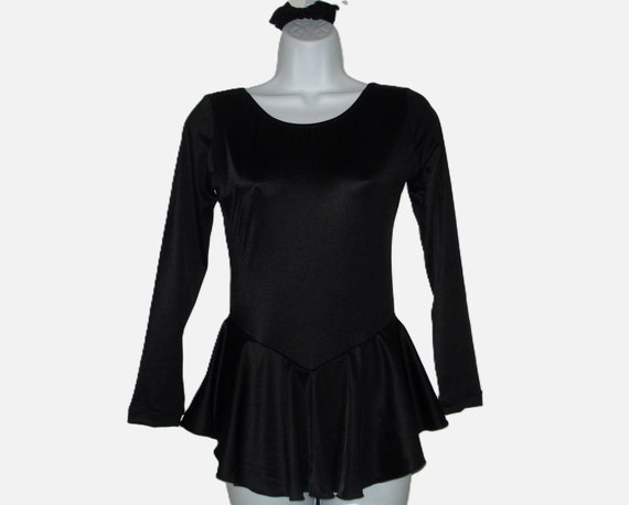 Black Figure Skating Practice Dress: Long, Short, 3/4, Sleeveless
