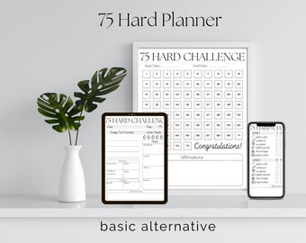 75-Day Hard Challenge Checklist | Goal setting | 75 hard | Exercise routine | 75 hard challenge workout planner | workout routine| 75 hard