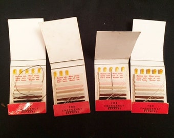 Sewing notions - 4 vintage Hosiery Repair kits