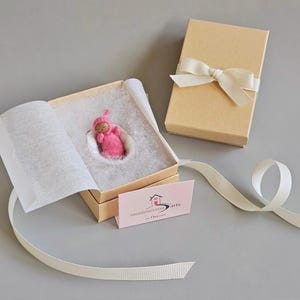 Tiny Baby in a Walnut Shell - Made to Order in Custom Colors image 7