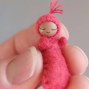 Tiny Baby in a Walnut Shell - Made to Order in Custom Colors image 10