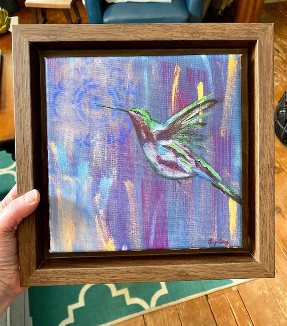 Framed canvas print Hummingbird 1