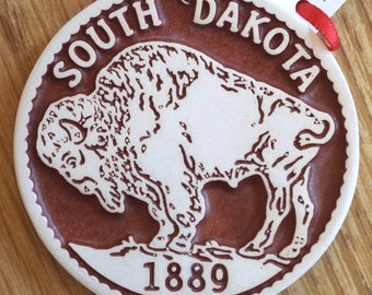 South Dakota Bison Ornament