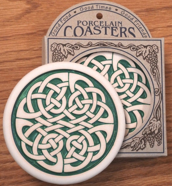 Porcelain coasters on sale for drinks