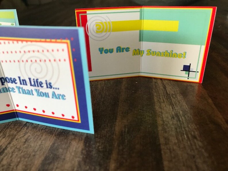 KNOT-SO-EASY Series Inspirational Notes Mini Encouragement Cards Lunchbox Cards Positive Affirmation Cards Set of 12