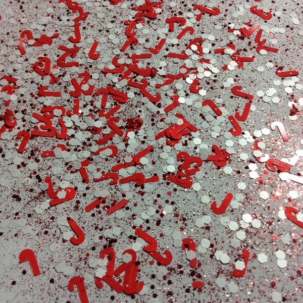 Candy Cane Lane- Glitter Mix- Solvent Resistant  - Nail Glitter - SAMPLE to 2 oz