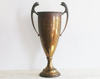 Vintage Trophy, Loving Cup, 1964, U M Homecoming Parade, Coral Gables, First Place, Large