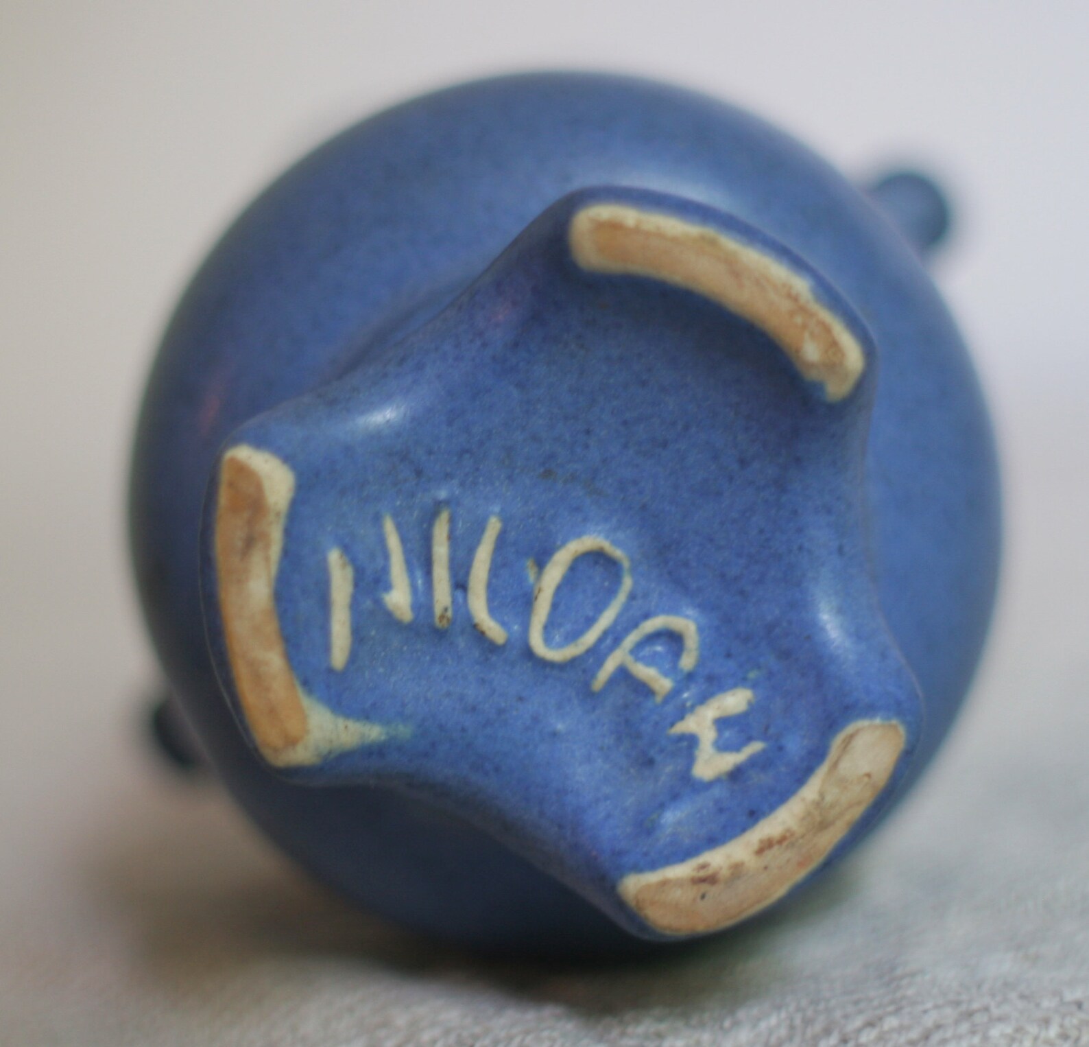 Vintage Blue Niloak Vase Small Arkansas Ceramic Urn 1930s Etsy