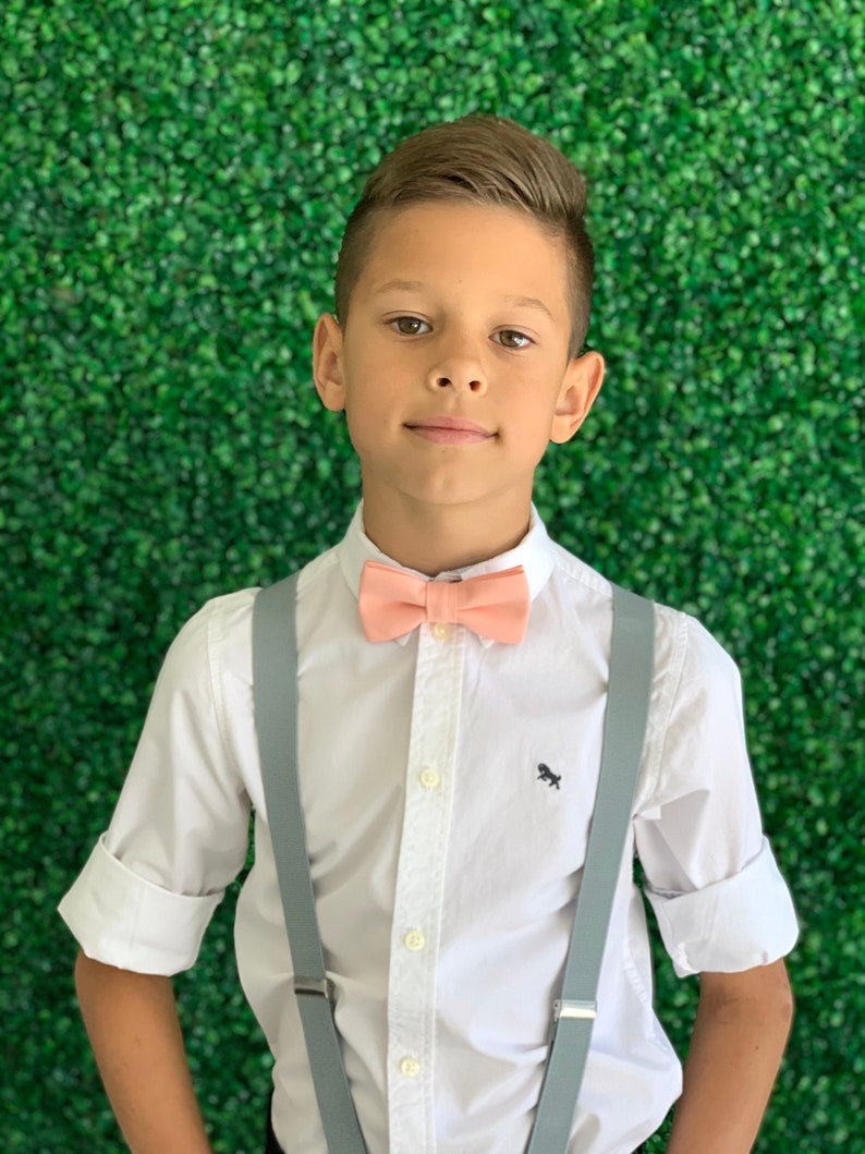Suspenders SET 8months ADULT Baby Boys Kids Mens Light Gray | Etsy