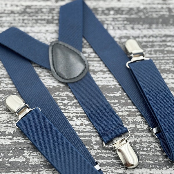 Navy Blue Suspenders , Men's Adjustable Marine braces , Boy's Ring Bearer gift , Cake Smash costume  , Wedding Groomsmen Outfit