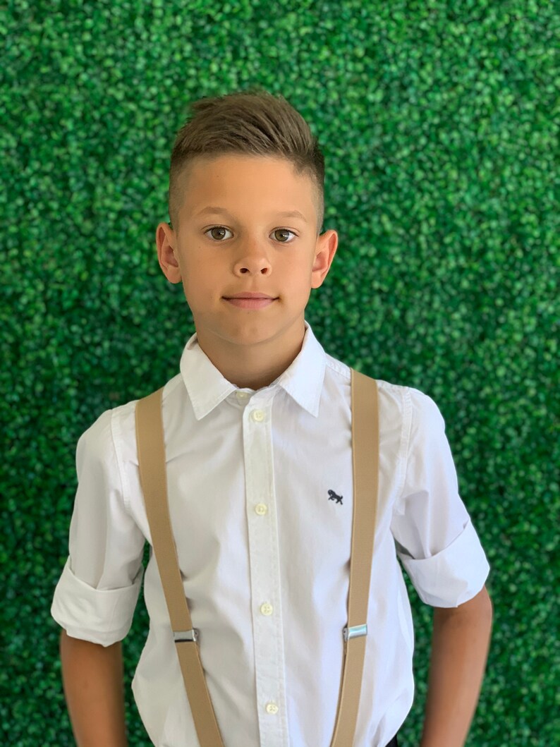 Suspenders Set 8mo Adult Kids Mens Baby Boys BEIGE Tan Khaki Etsy