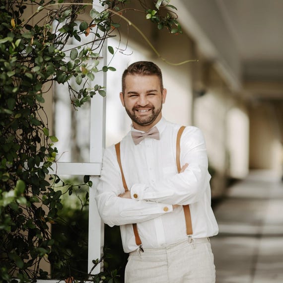 Buy Leather Suspenders, All Sizes for Men Kids, Rustic Vegan