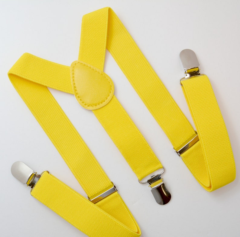 Suspenders SET 8months ADULT Mens Kids Baby Boys Yellow Etsy