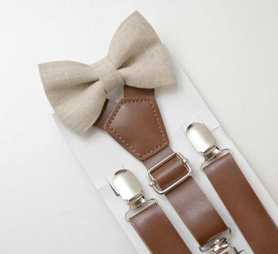 Suspenders SET 8mon Adult Kids Mens Baby Boys Wide Dark Brown | Etsy