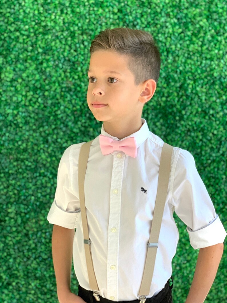 Suspenders SET 8months Adult Kids Mens Baby Boys Light Tan Etsy