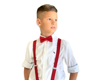 HLILOP Bow Ties Adjustable Small Pre-Tied Red White Dots Pattern For Children Girls Boys Kids Bow Ties Type 1