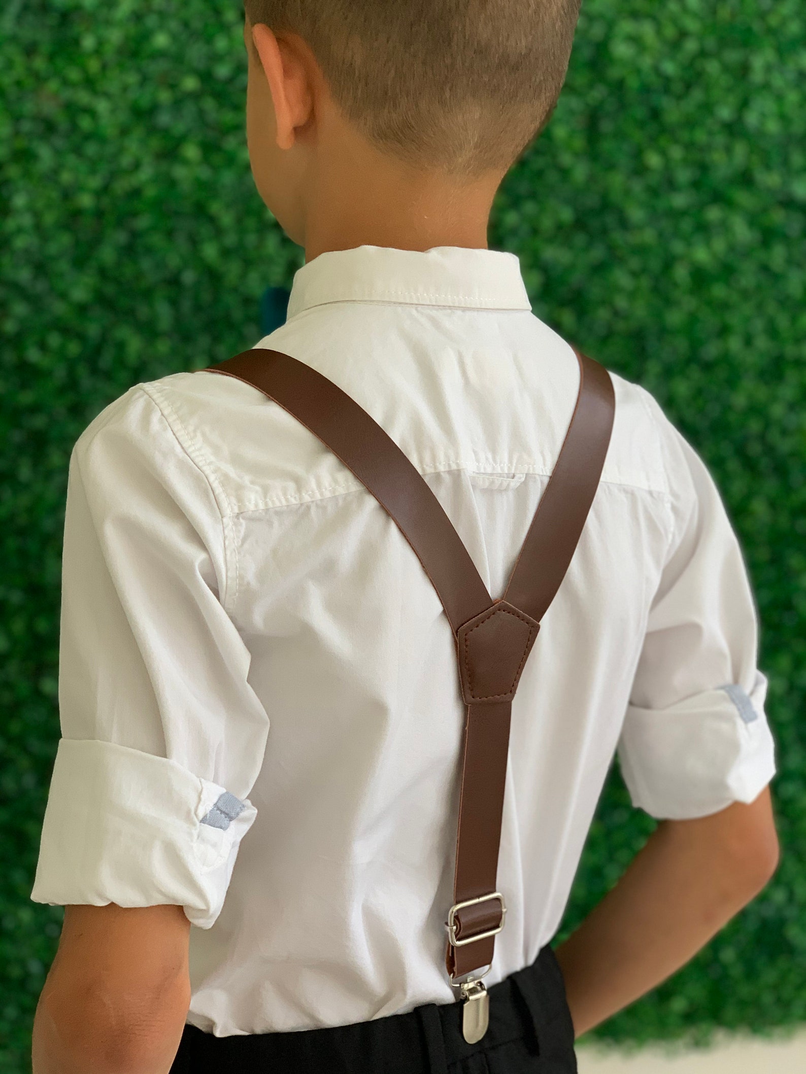 Suspenders Set 8months Adult Kids Mens Baby Boys Wide Dark Etsy