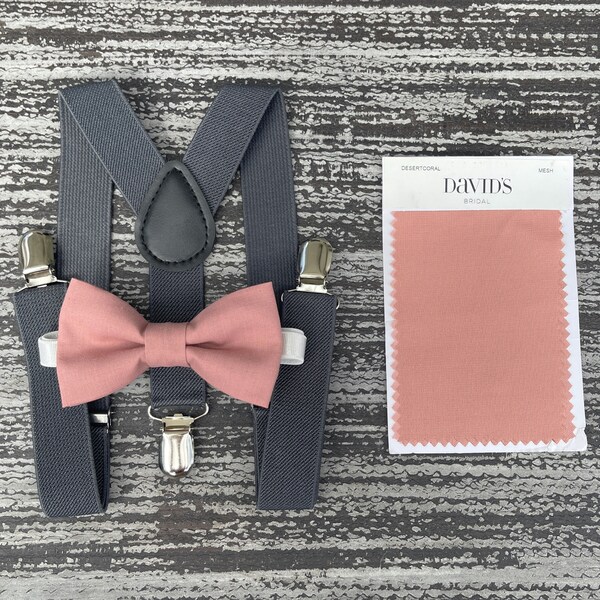 Men's Solid Coral Solid Coral Wedding Waist coat & Tie & Bow Tie and Hankie main image 1