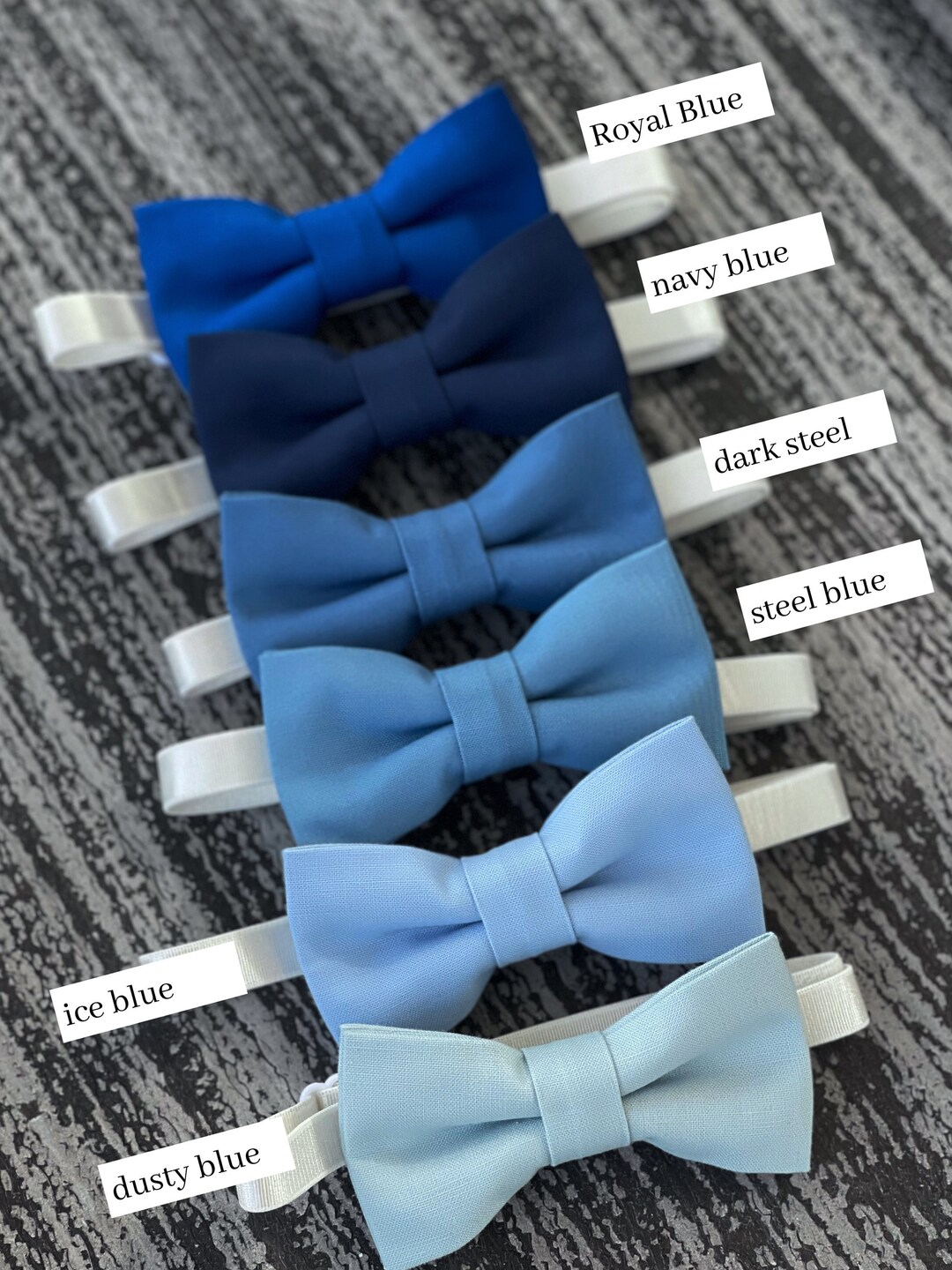 Steel Blue Bow Tie , Dusty Blue Bow Tie , Royal Blue , Navy Bow Tie ...