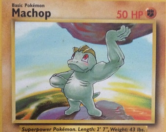 Machop Pokemon Trading Card - Etsy Machop Pokemon Trading Card - Etsy