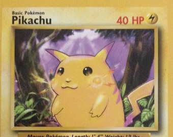 value original pikachu pokemon card Pikachu 58/102 (25th Anniversary) (58/102) [First Partner Pack Jumbo C –  Pokemon Plug